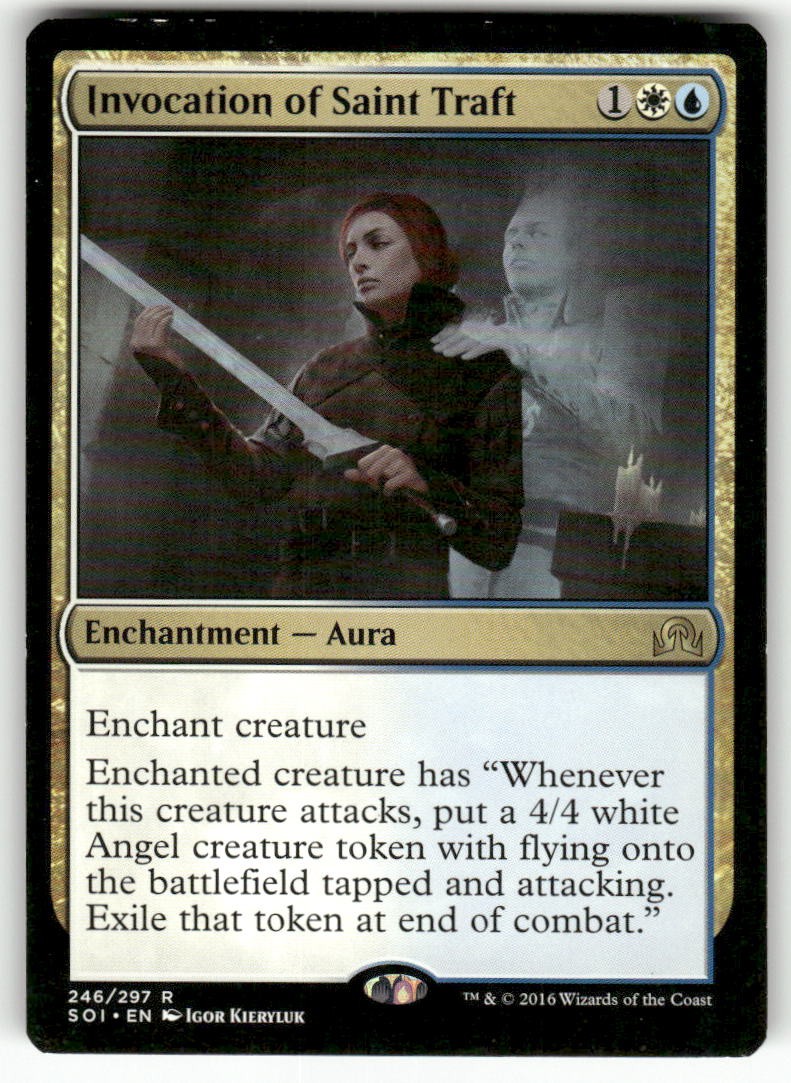 Invocation of Saint Traft 246 Shadows over Innistrad Magic: The Gathering LP