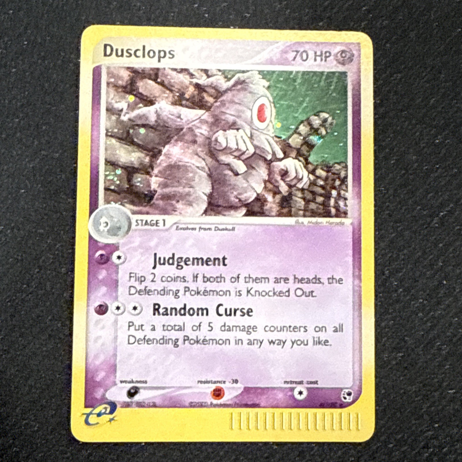 Dusclops Holo Rare Sandstorm 4/100 DMG Holo