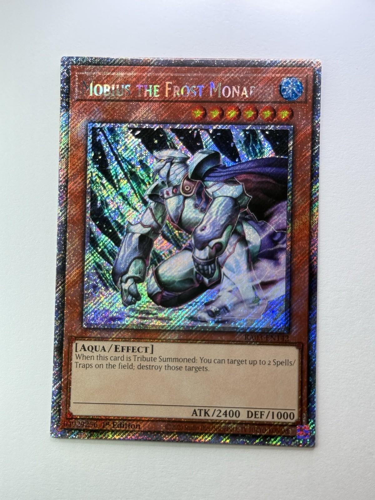 Mobius the Frost Monarch Platinum Secret Rare RA03-EN142 Near Mint 1st Edition