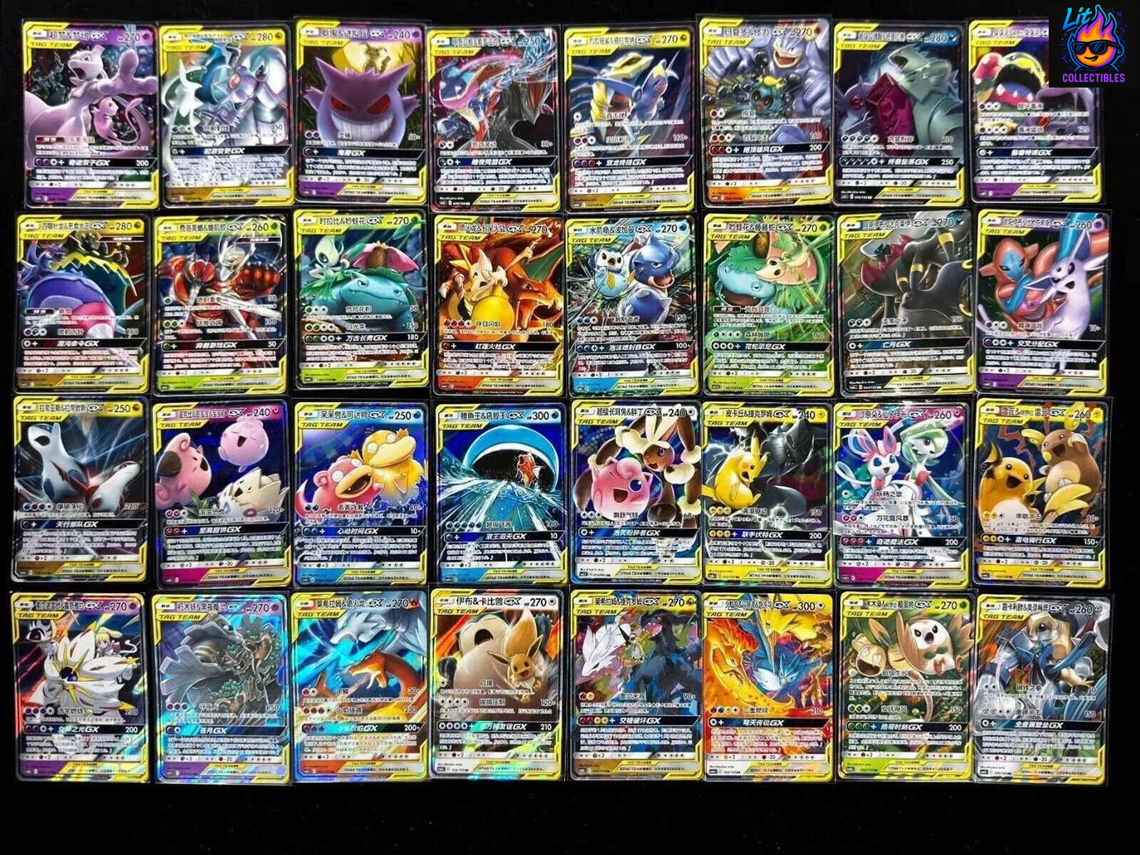 Pokemon Chinese TAG TEAM GX Set 32 Pieces Sun&Moon RR RRR HOLO Rare IN STOCK
