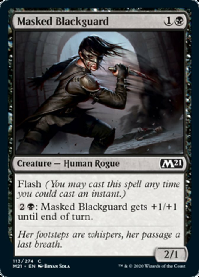 Masked Blackguard – Foil x1 – Magic Core Set 2021 – NM-Mint, English – Magic Cor