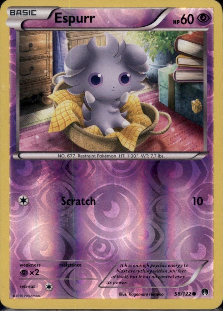Espurr Reverse Holo Common XY – BREAKpoint 58/122 NM
