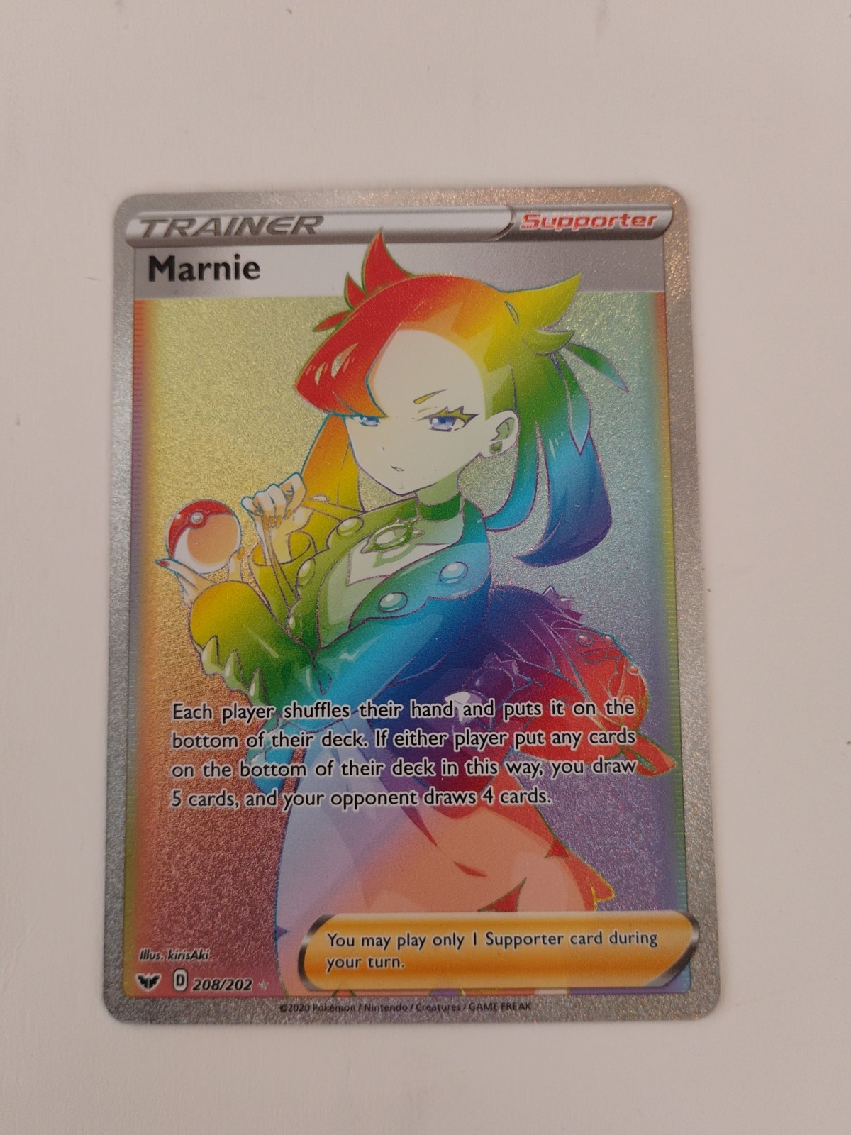 Marnie (Secret) 208/202 Swsh01: Sword & Shield Holo, 2020