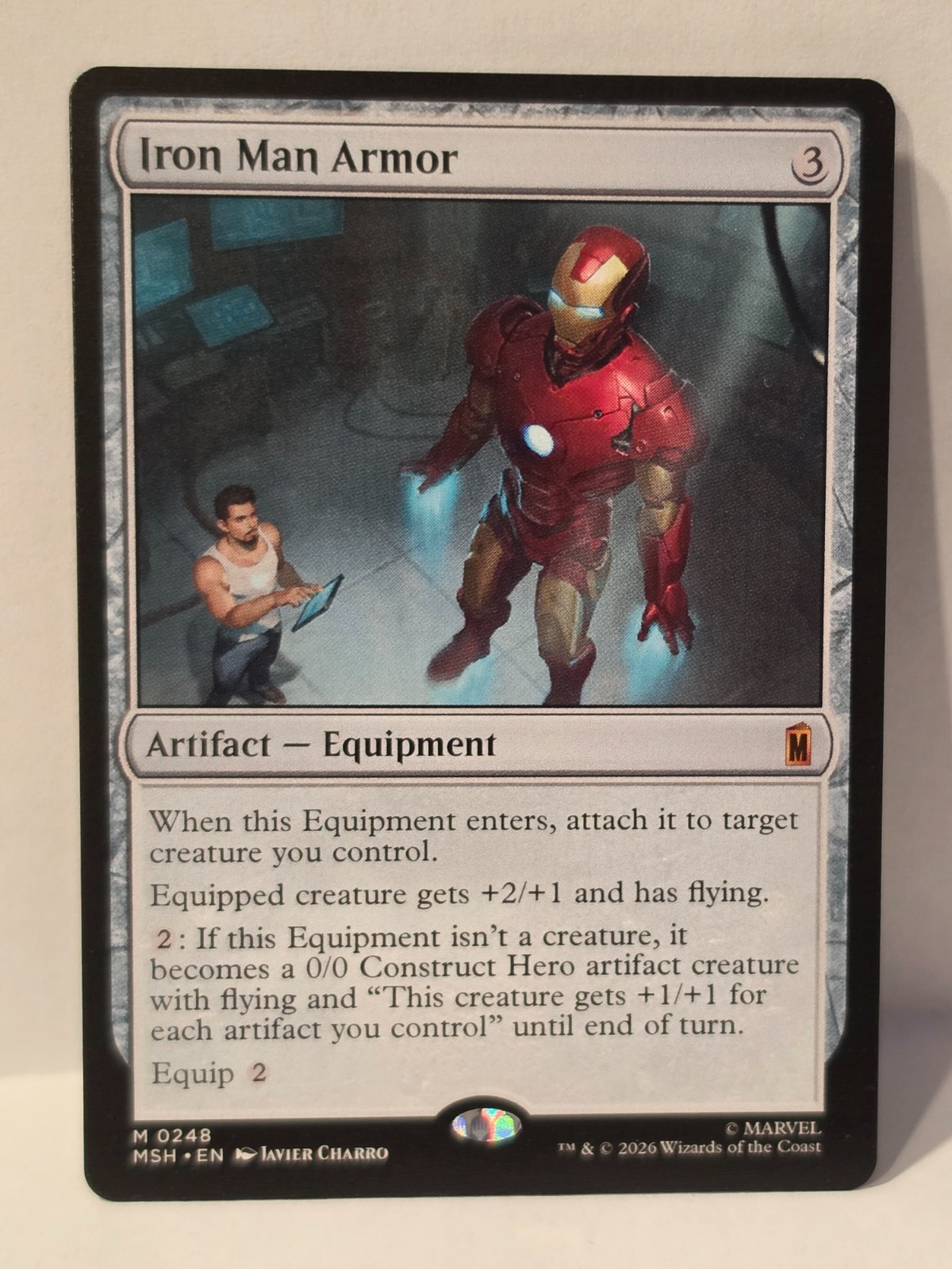 MTG Iron Man Armor 248 Marvel Super Heroes Mythic Regular Artifact Equipment Eng