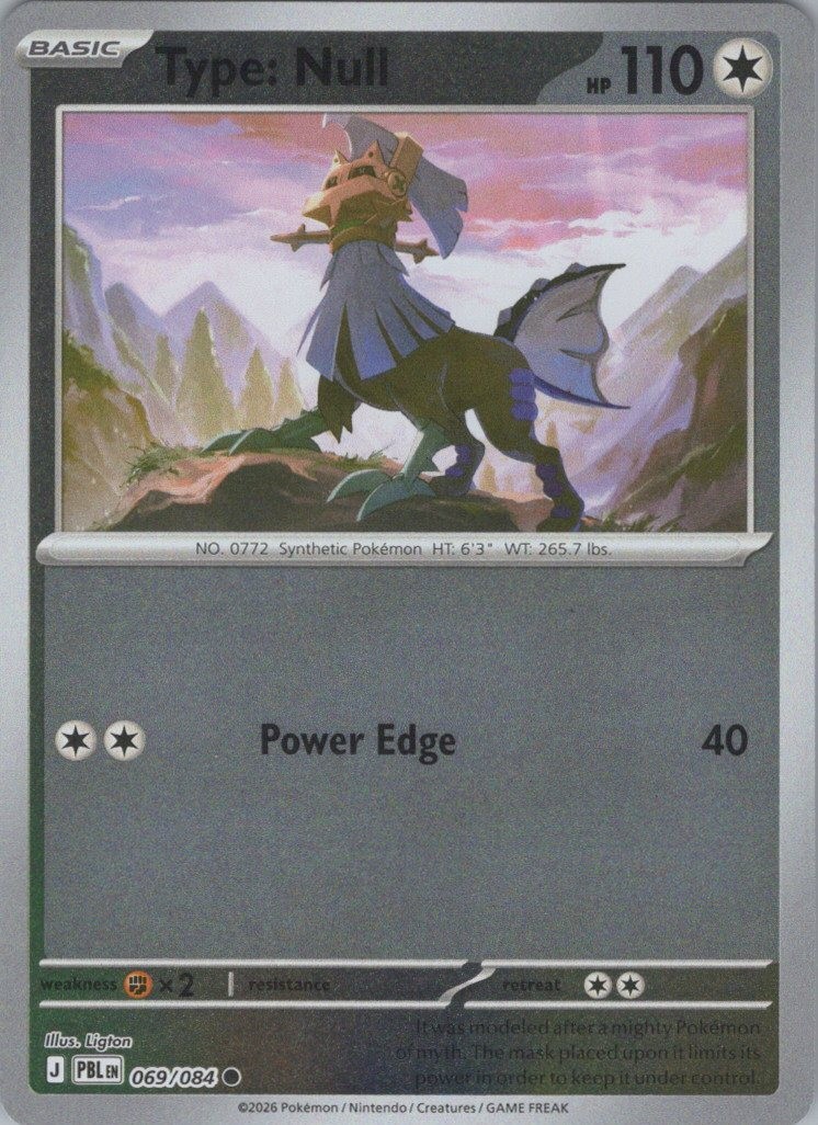 Reverse Holo Type: Null Common ME05: Pitch Black 069/084 NM