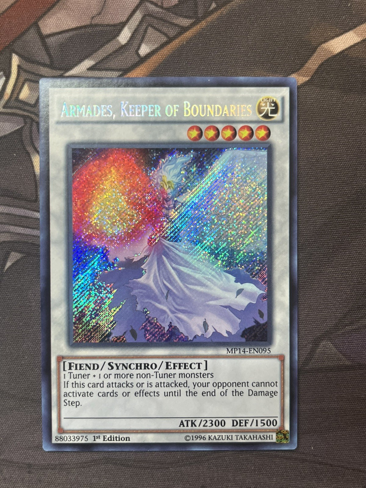 Yugioh Armades, Keeper of Boundaries MP14-EN095 Secret Rare 1st Edition