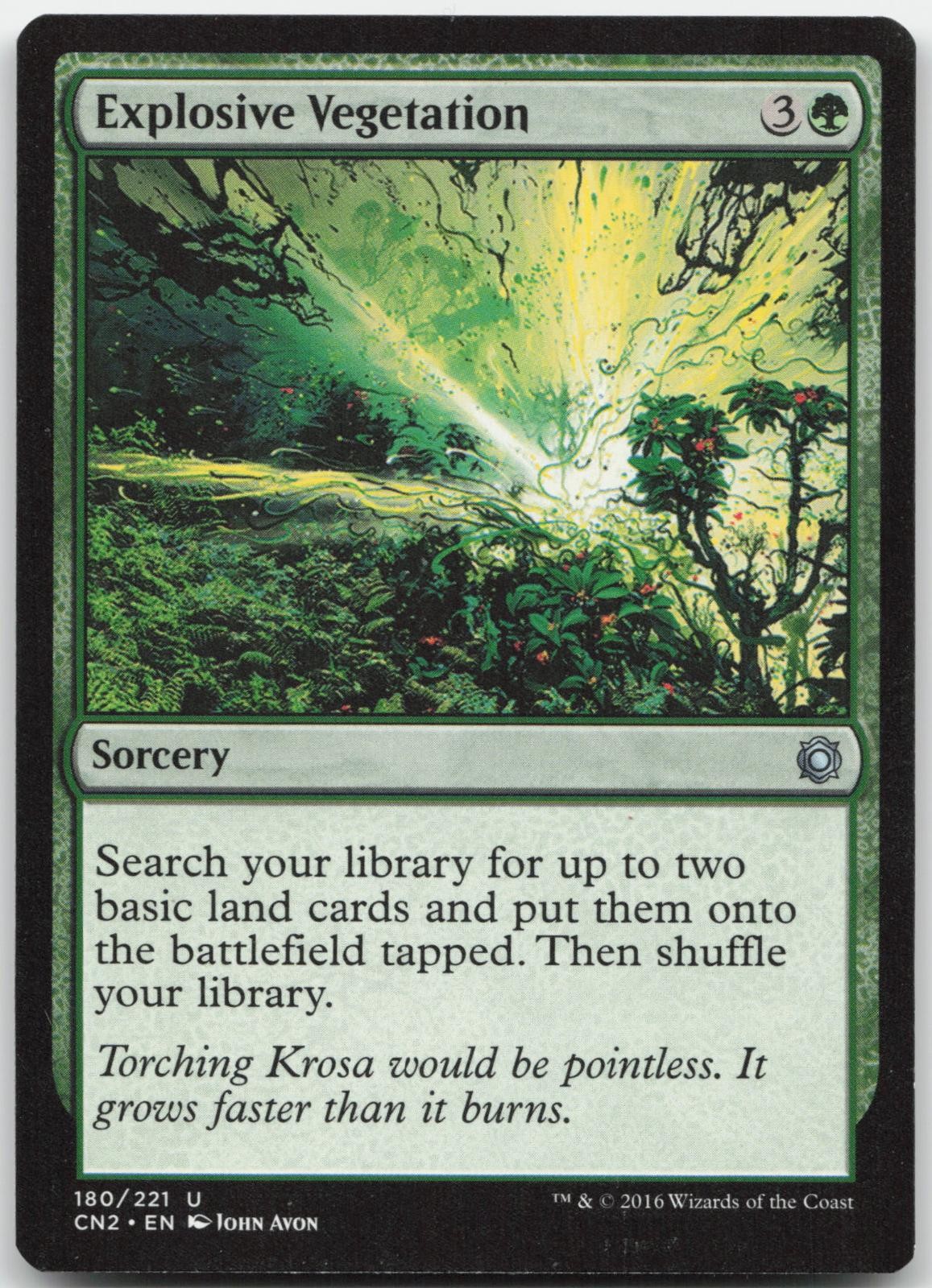 Explosive Vegetation – Conspiracy: Take the Crown – – Magic: The Gathering