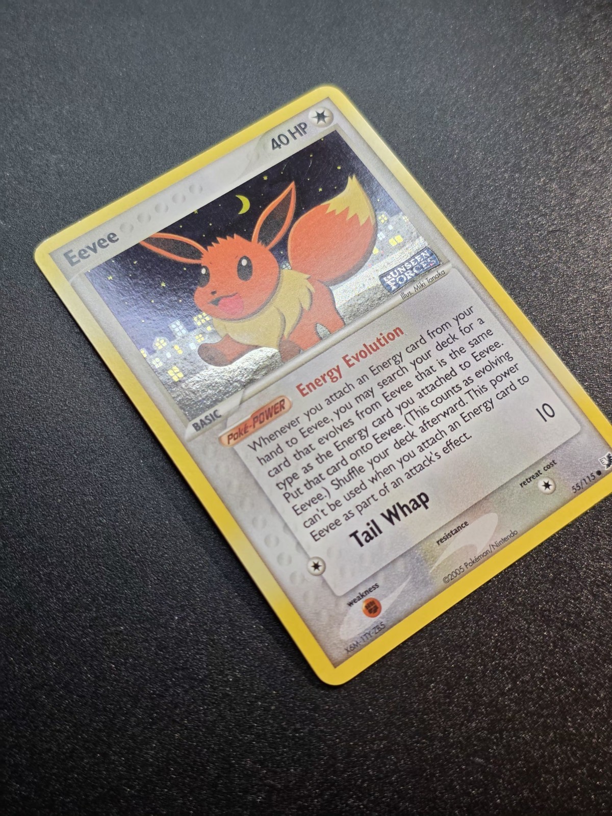 Eevee 55/115 | Unseen Forces | Reverse Holo | LP