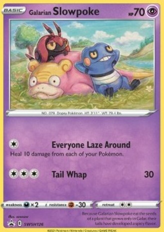 NM-Mint Galarian Slowpoke – SWSH126 – SWSH Black Star Promos Pokemon SWSH Black