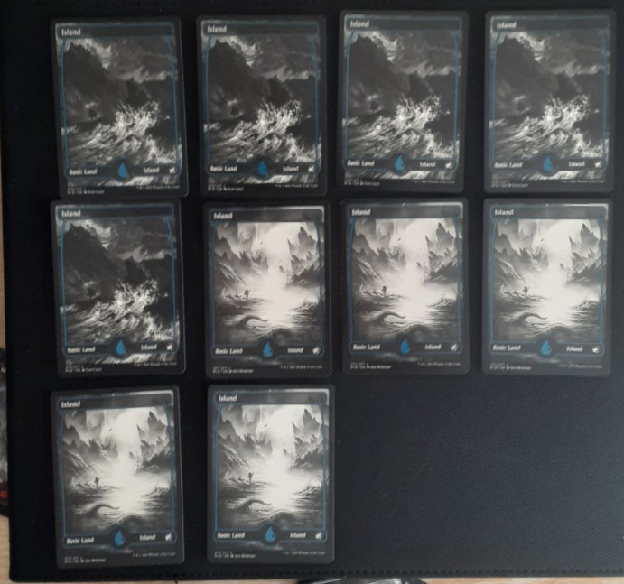 10x FULL ART ISLAND LAND – Midnight Hunt – MTG – Magic the Gathering
