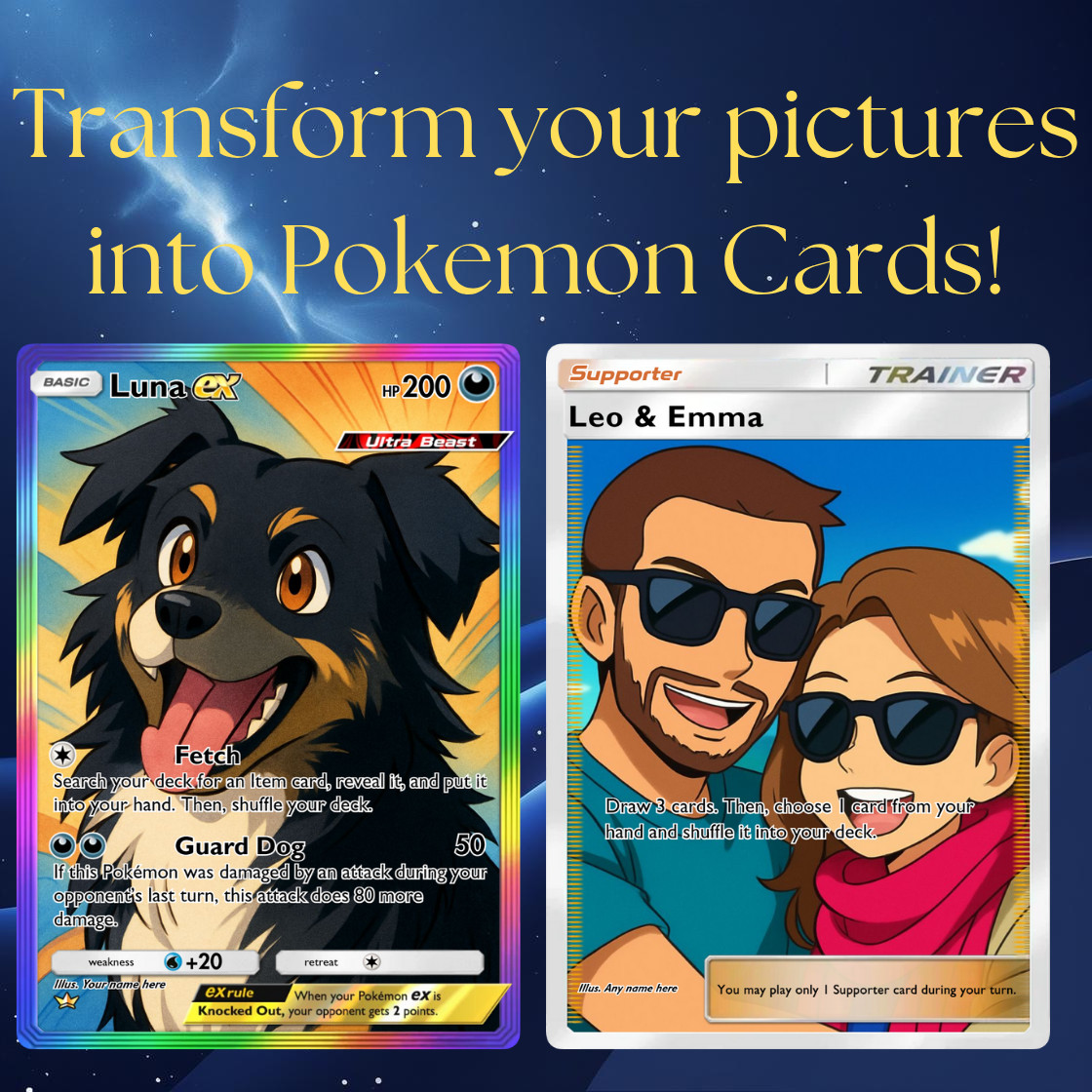 Custom Personalized TCG Pocket Card