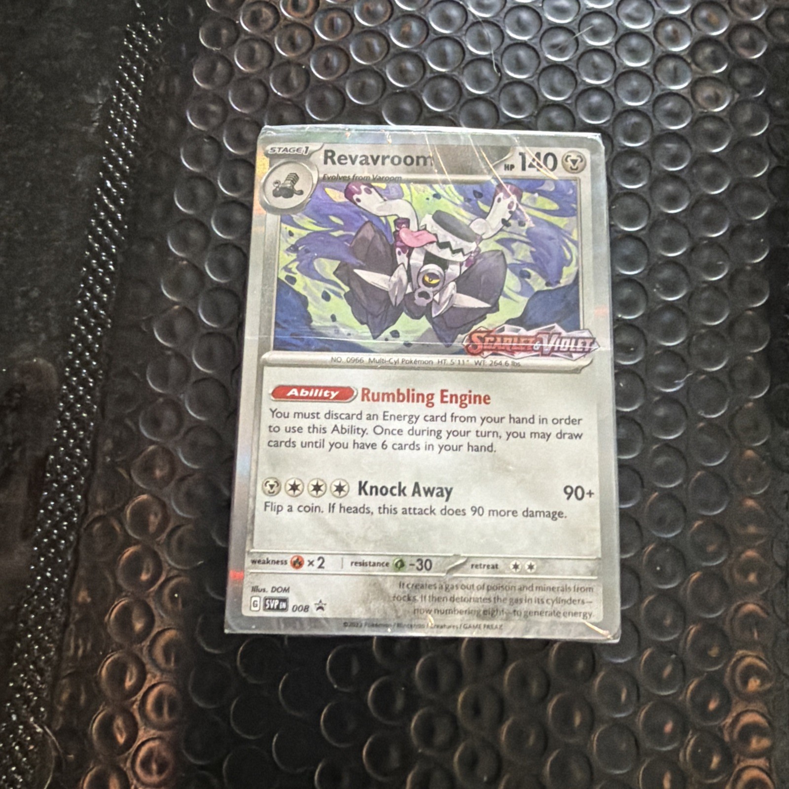Pokemon SEALED Revavroom SVP 008 Scarlet & Violet Build-n-Battle Prerelease Pack