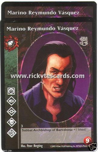 Marino Reymundo Vasquez x2 Tremere antitribu BH VTES Jyhad