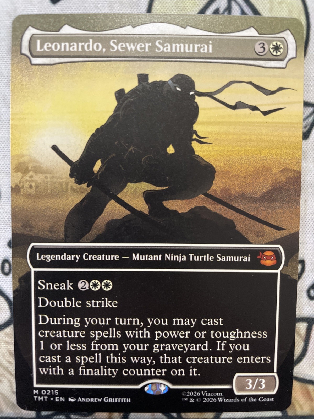 Leonardo, Sewer Samurai (Borderless) Teenage Mutant Ninja Turtles Regular