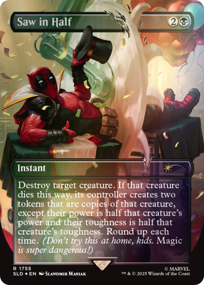 [1x] Saw in Half – Foil (1755) Near Mint, English Secret Lair MTG Magic