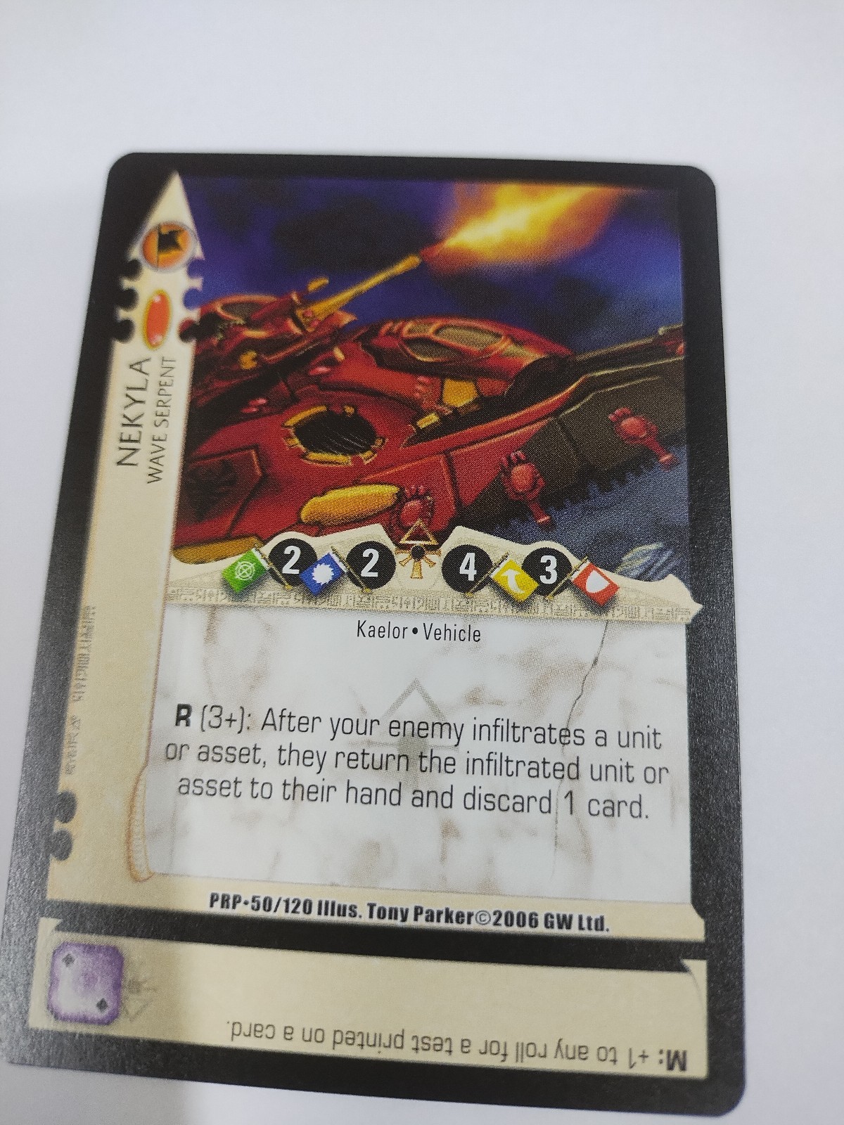 MINT 50/120 WARHAMMER W40K DARK MILLENNIUM Prophecys Peril RARE CARD 2006