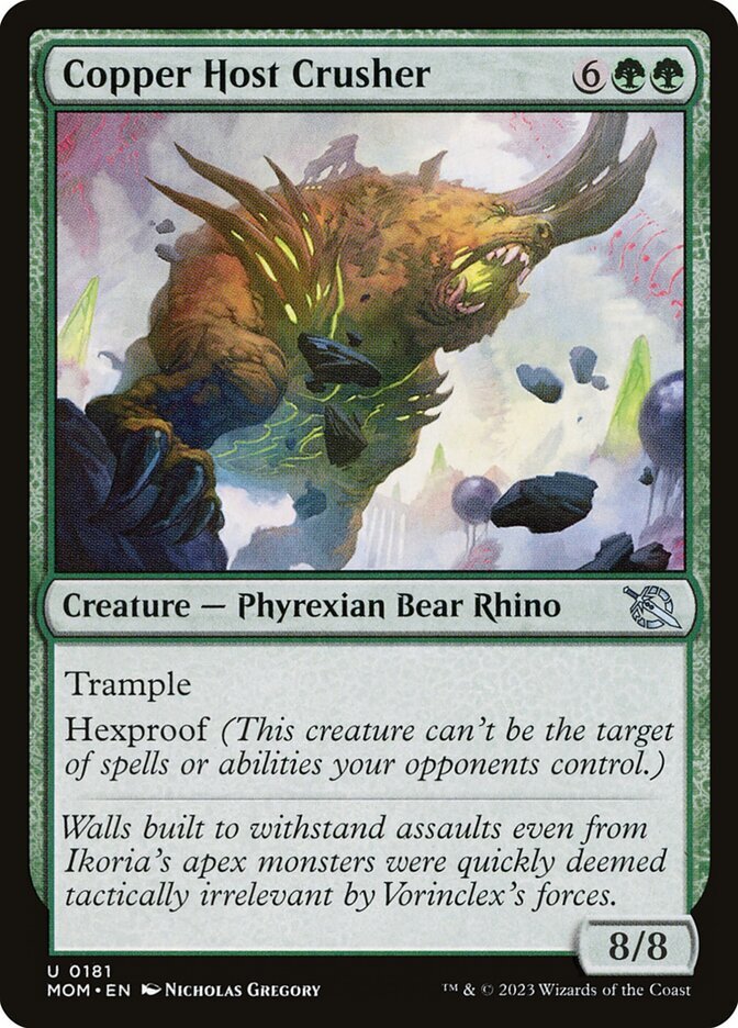 Copper Host Crusher (181) March of the Machine x4 4x MOM MTG Playset Magic