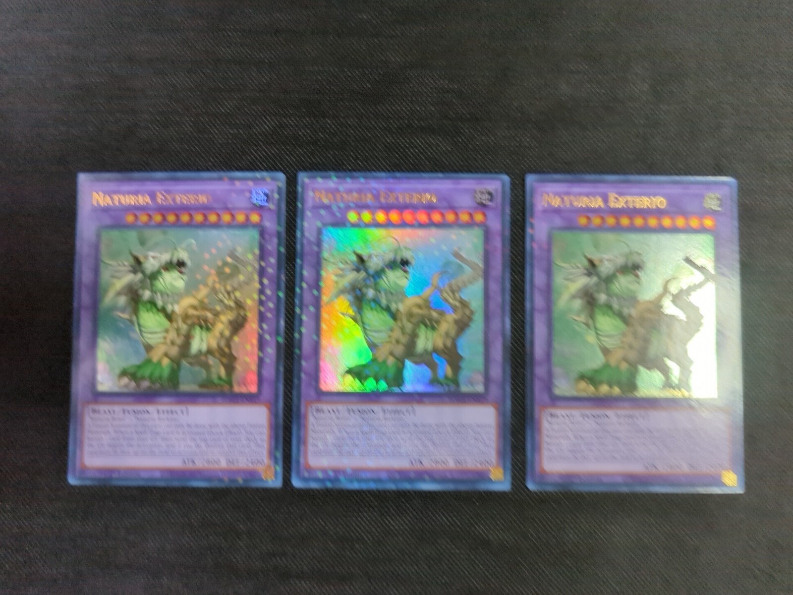 * 3x – Naturia Exterio – HAC1-EN119 – Ultra Rare – 1st Ed – (Duel Terminal) – LP