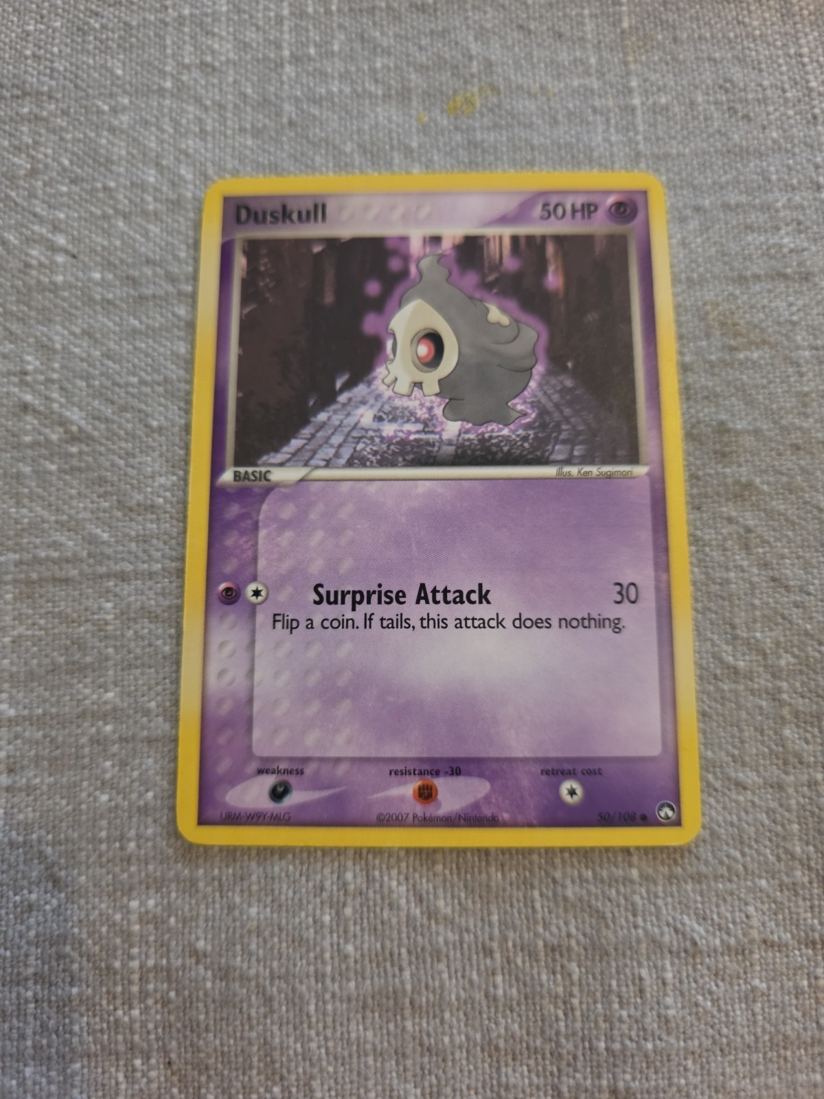 Pokemon Duskull (50/108) Power Keepers LP