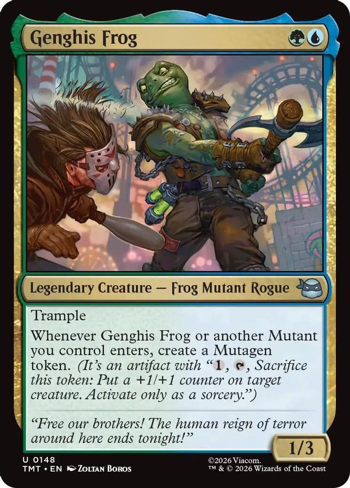 2026 Magic: The Gathering: TMT – Genghis Frog (#148, Foil, U, Lightly Played)