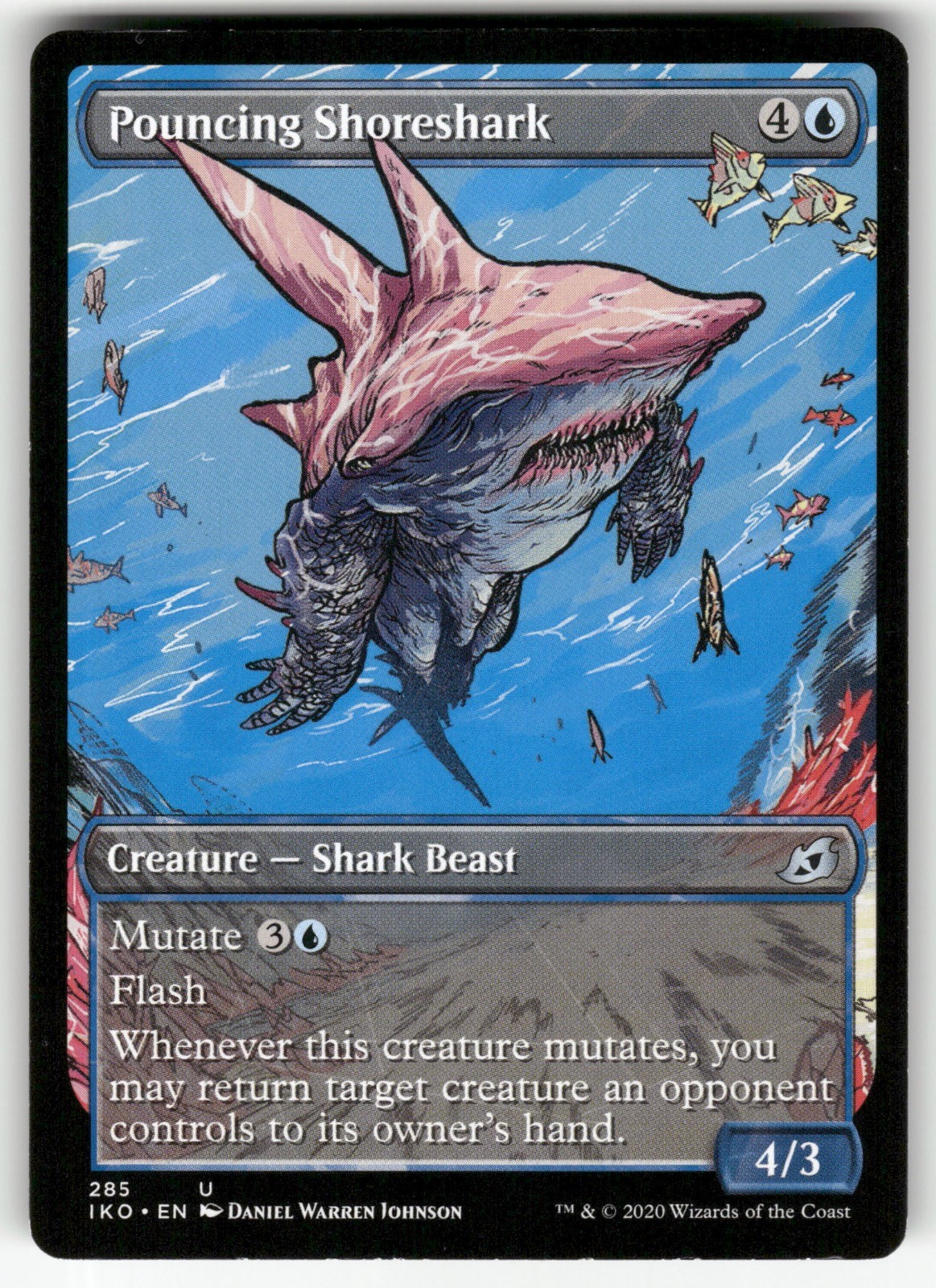 Pouncing Shoreshark (Showcase) 285 Ikoria: Lair of Behemoths MTG NM