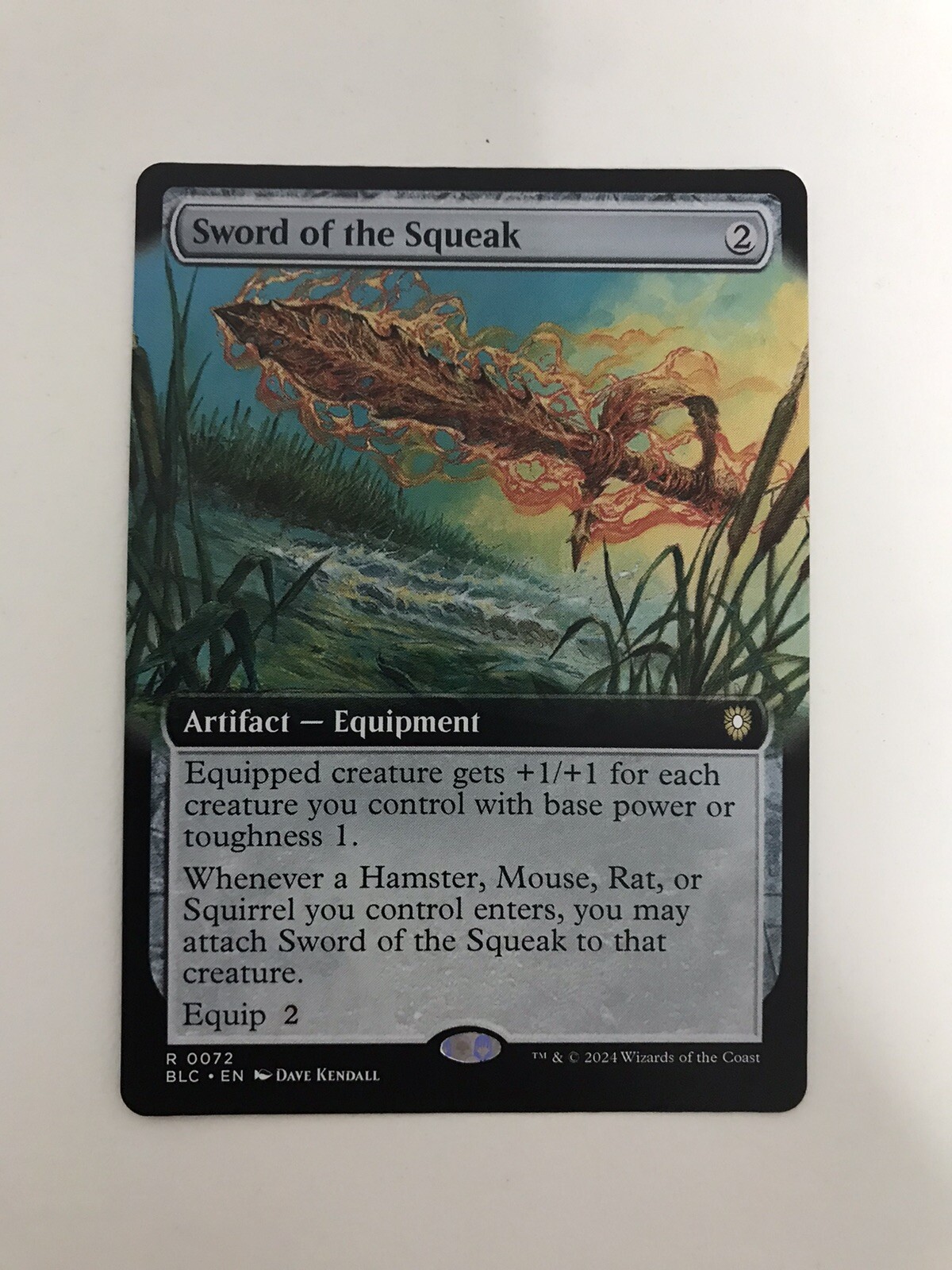 Sword of the Squeak Extended Borderless MTG Magic the Gathering Card NM Mint BLC