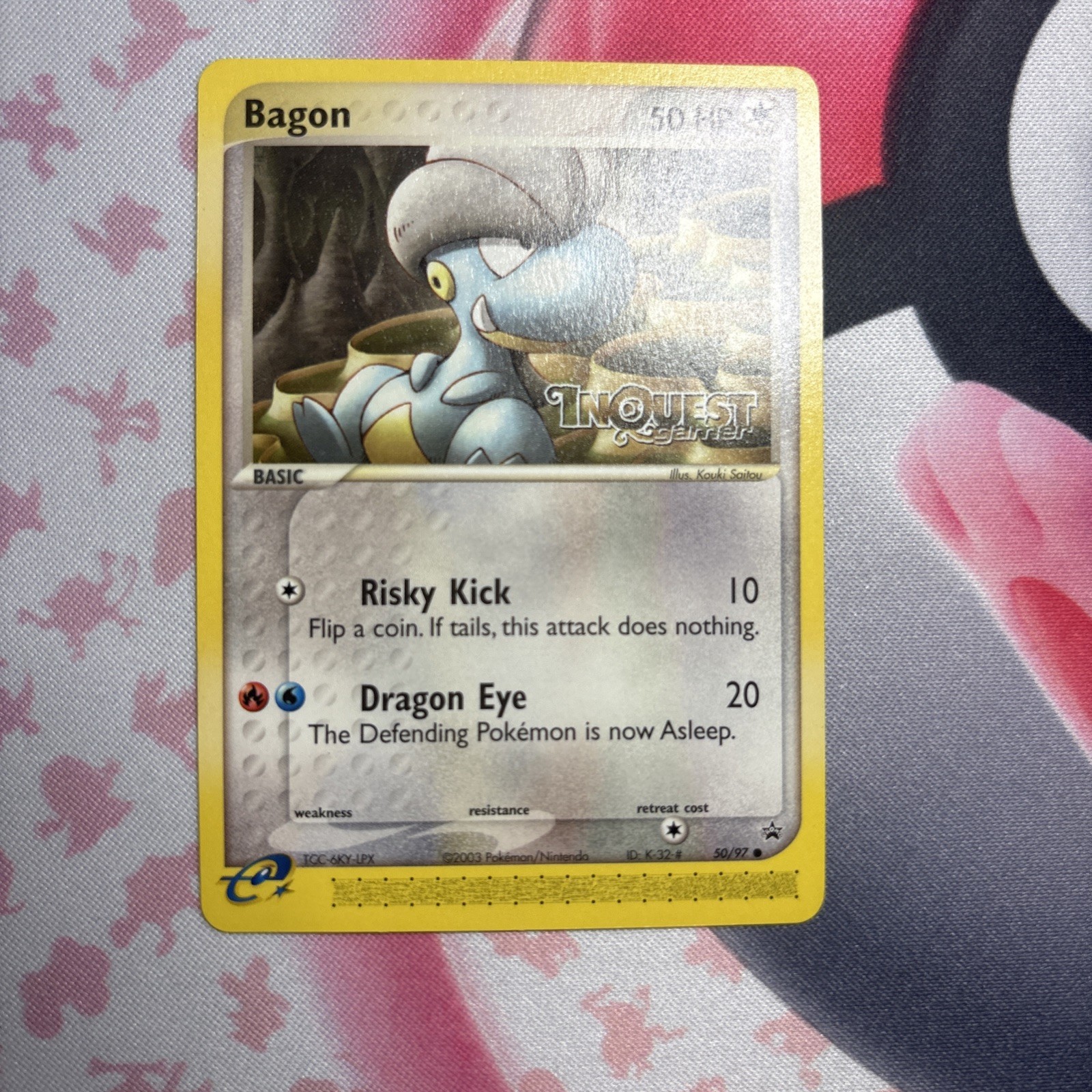 Bagon InQuest Gamer 50/97 Nintendo Pokémon Card NM