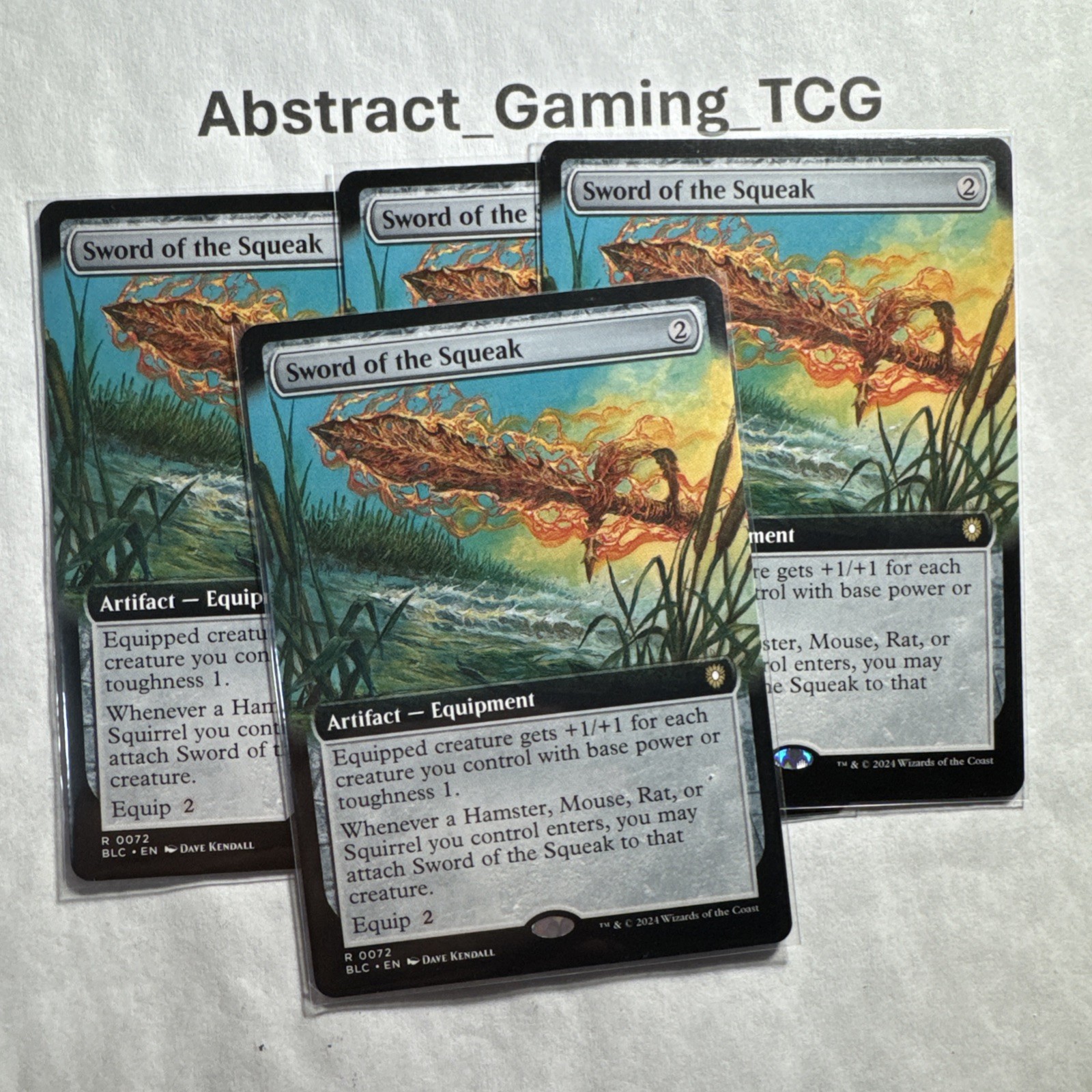 1X – MTG – Sword of the Squeak (BLC #72) (Extended Art) Bloomburrow Regular – NM