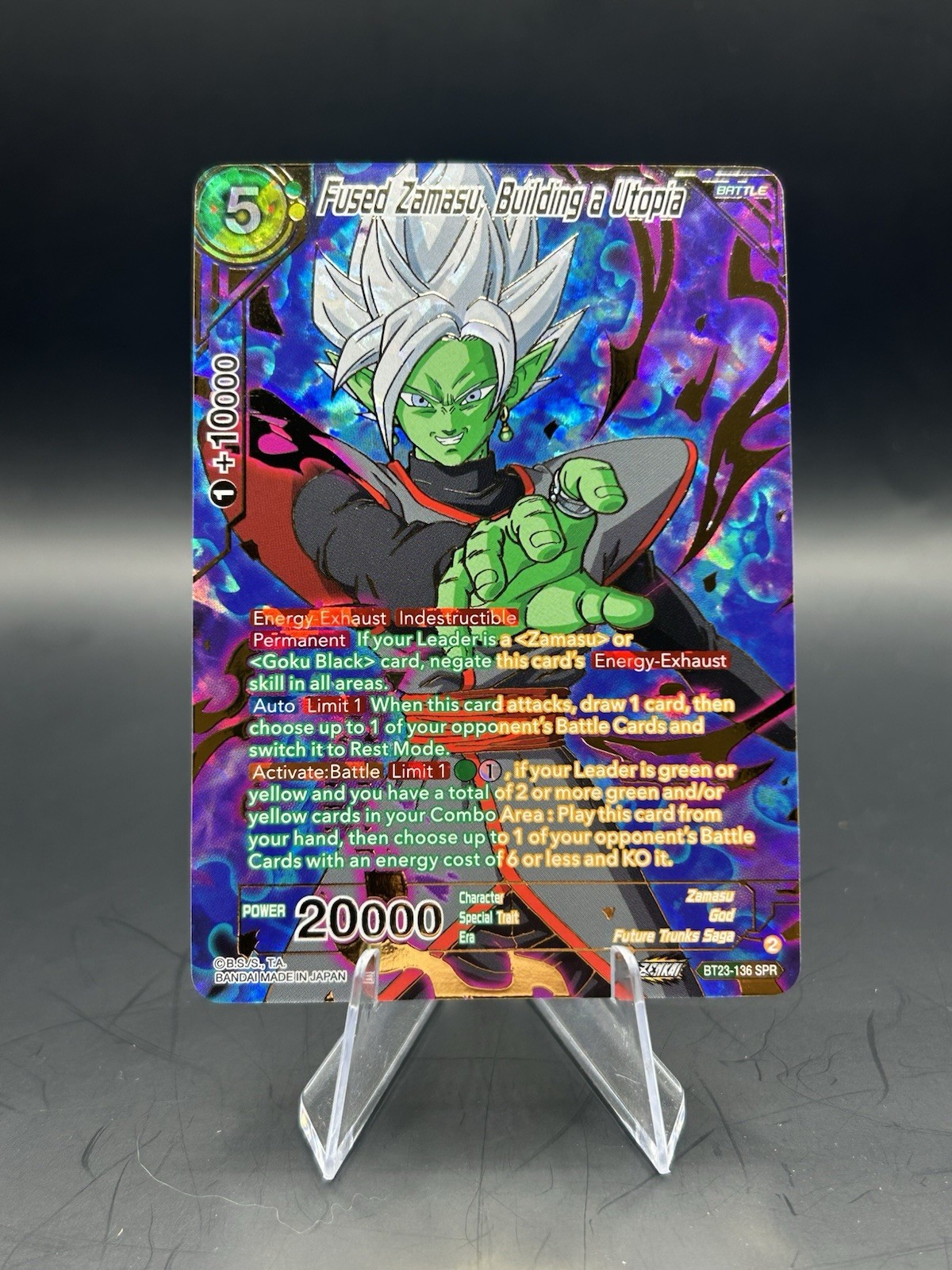 Fused Zamasu, Building a Utopia (SPR) BT23-136 Perfect Combination Special Rare