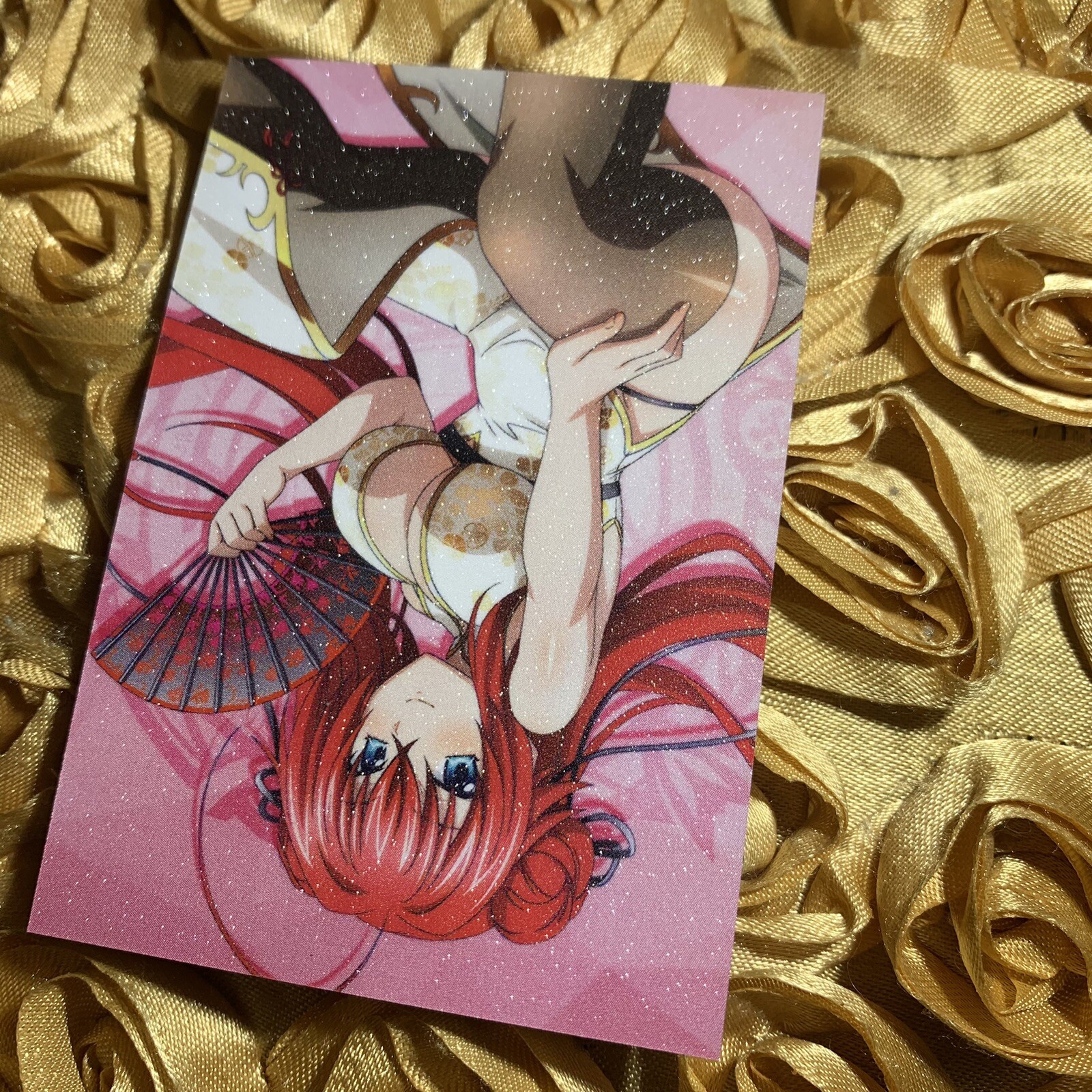 Rias Gremory HIGH SCHOOL DXD Ring Goddess Anime Waifu Girl Sexy Card Fan