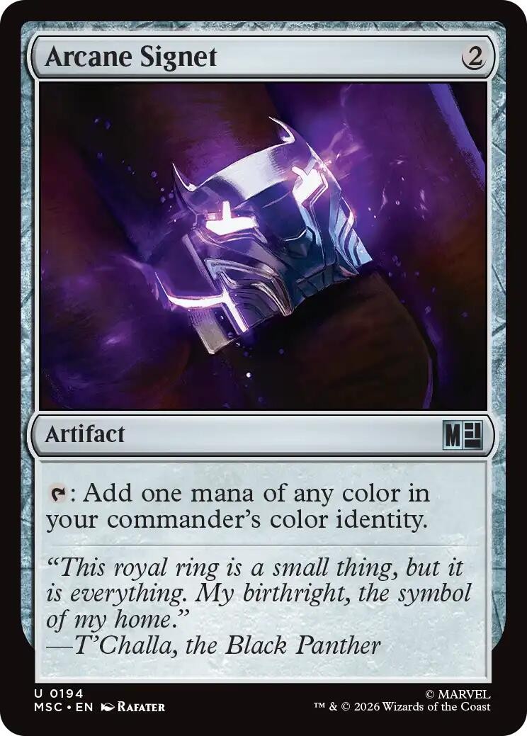 Arcane Signet – 0194 – NM – Commander: Marvel Super Heroes