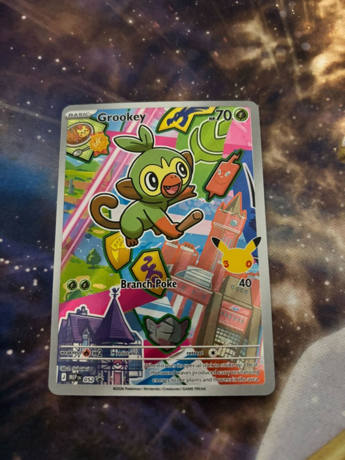 Pokémon First Partner Series 2 Grookey 052 Illustration Collection Promo NM