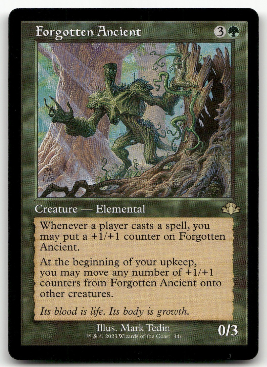 Forgotten Ancient (Retro Frame) #341 (NM) Dominaria Remastered DMR Magic MTG