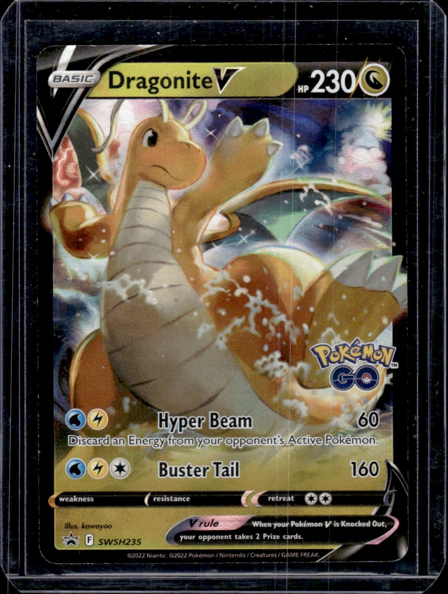 2022 Pokémon TCG – Dragonite V Promo Holo Black Star Promo SWSH235 Pokemon GO