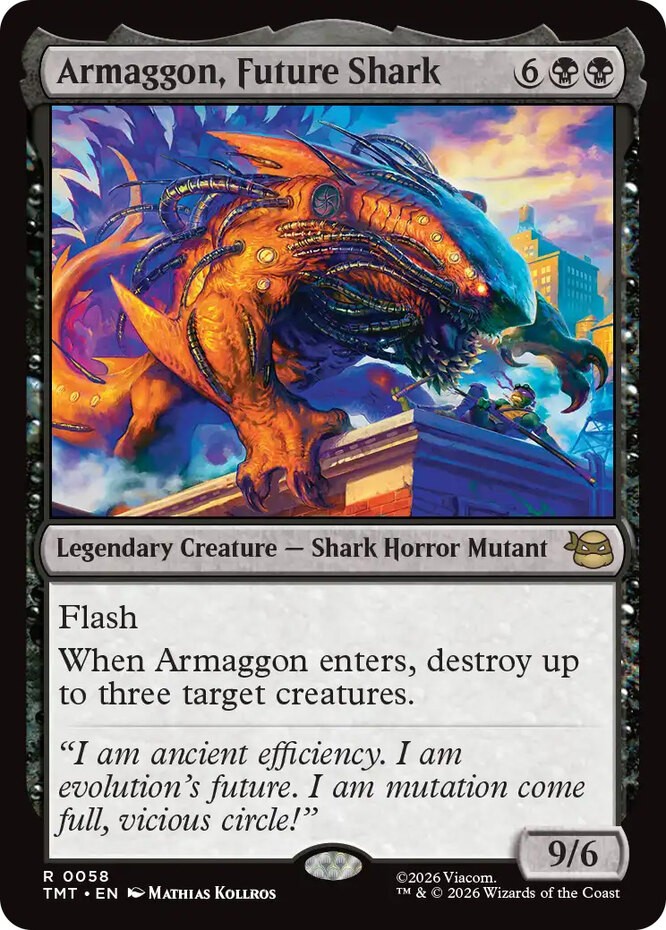 x1 Armaggon, Future Shark R MTG Teenage Mutant Ninja Turtles M/NM, English