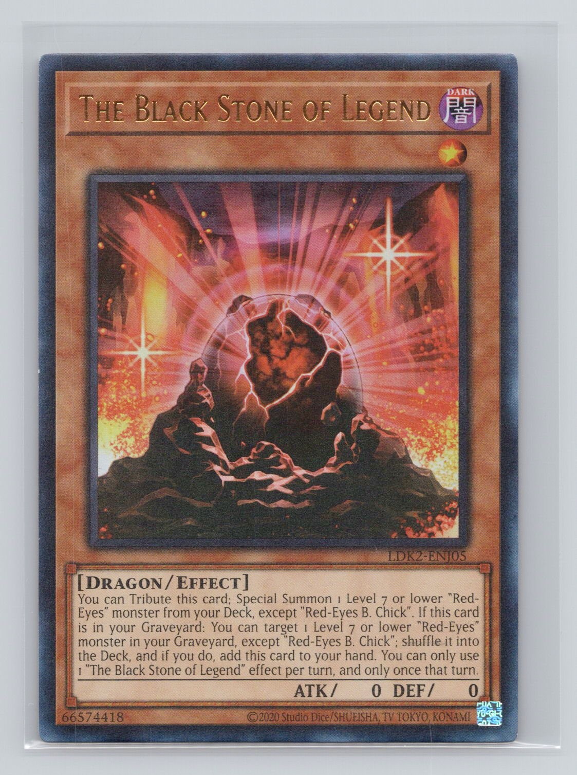 The Black Stone of Legend Ultra Rare Legendary Decks II LDK2-ENJ05 NM