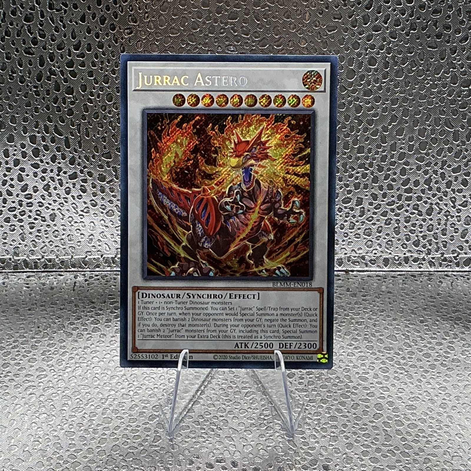 Yugioh Jurrac Astero BLMM-EN018 1st Edition Secret Rare NM