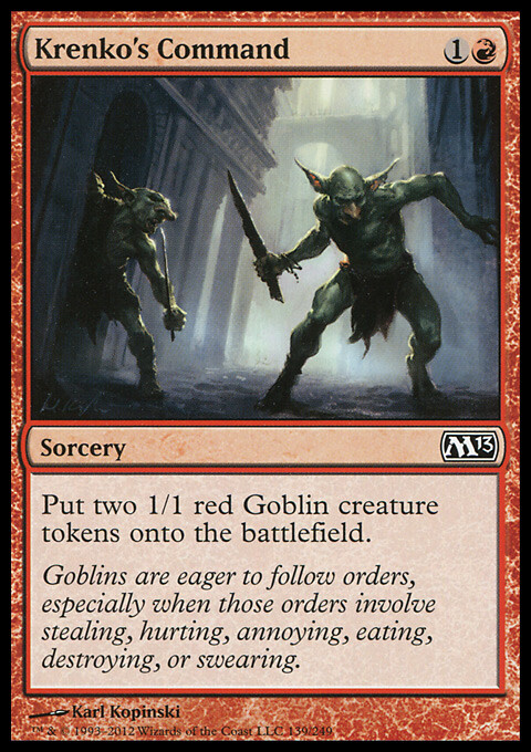 MTG Magic the Gathering Krenko’s Command (139/260) Magic 2013 LP