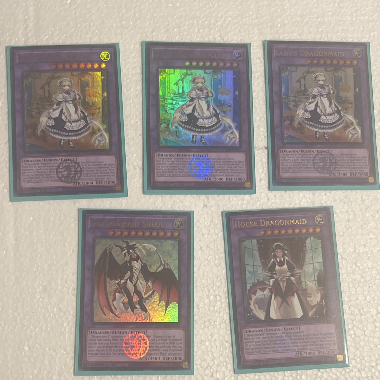 Yu-Gi-Oh! TCG Lady’s Dragonmaid 1st Edition Ultra Rare Card BLMM-EN049