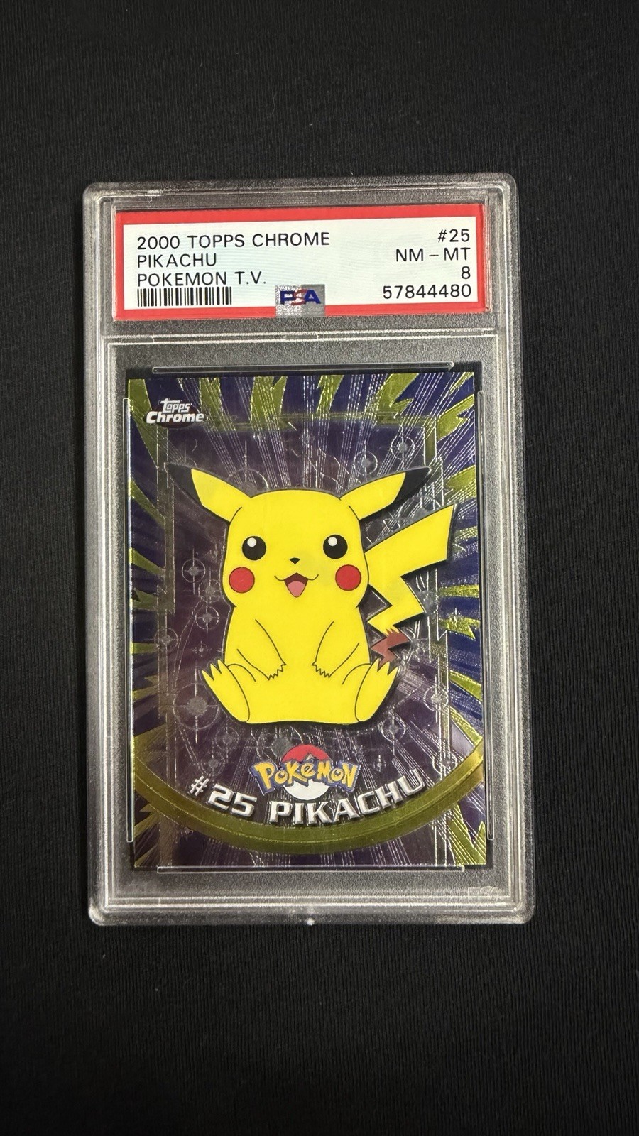 2000 TOPPS CHROME PIKACHU POKEMON T.V.