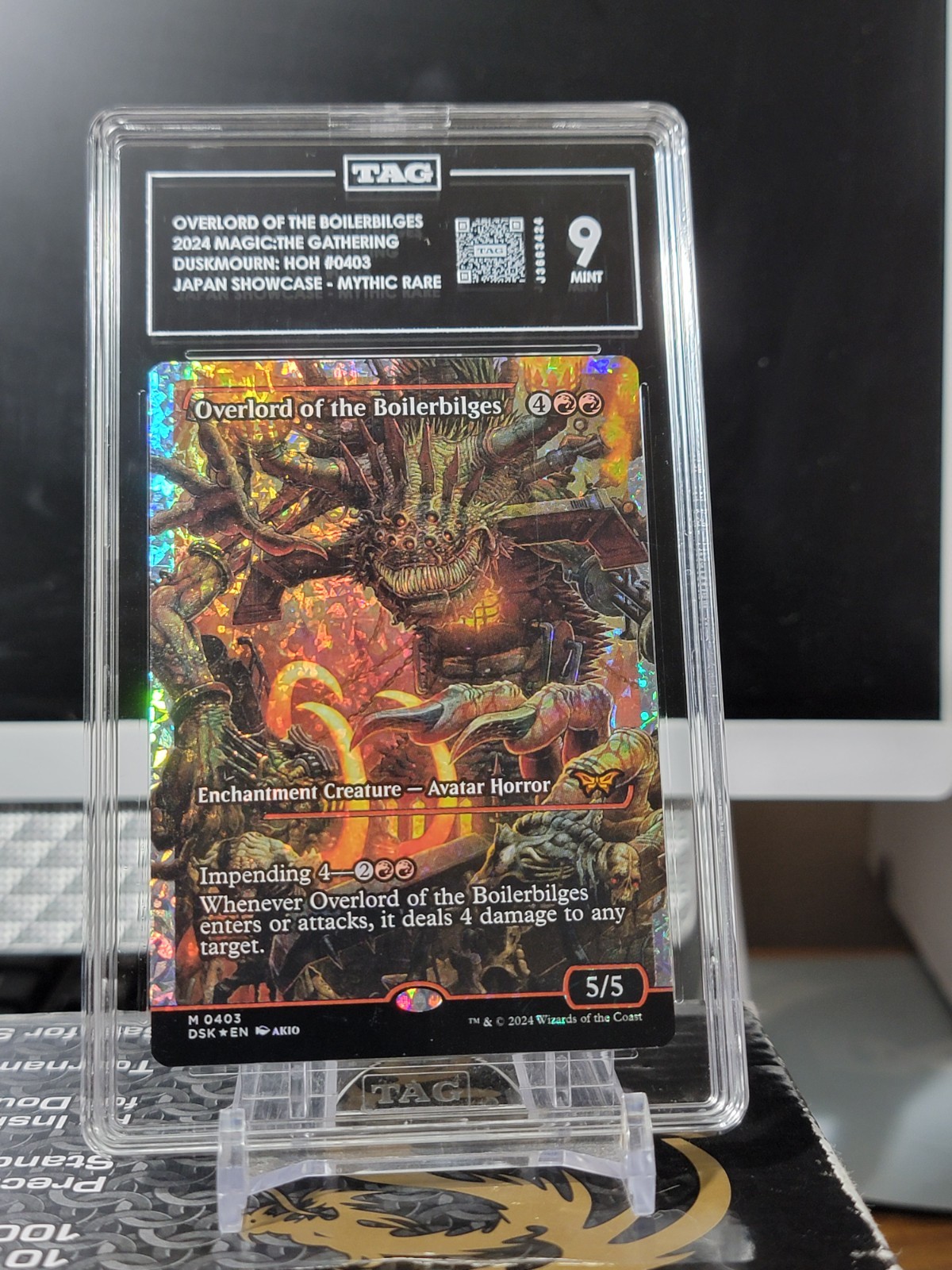 Overlord of the Boilerbilges (Showcase) (Fracture Foil) Duskmourn Grade 9 Mint