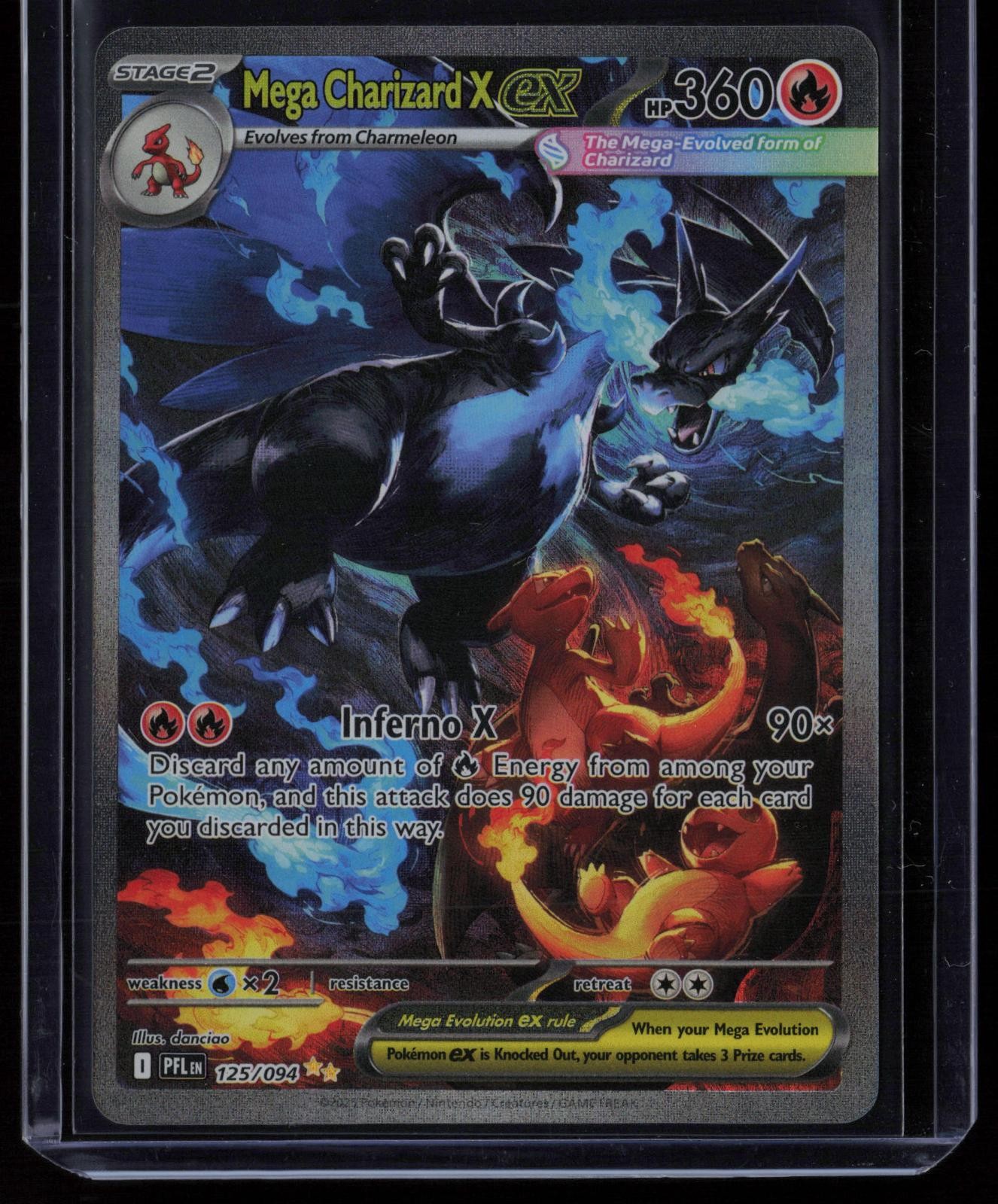 Mega Charizard X ex 125/094 Pokemon Phantasmal Flames NM