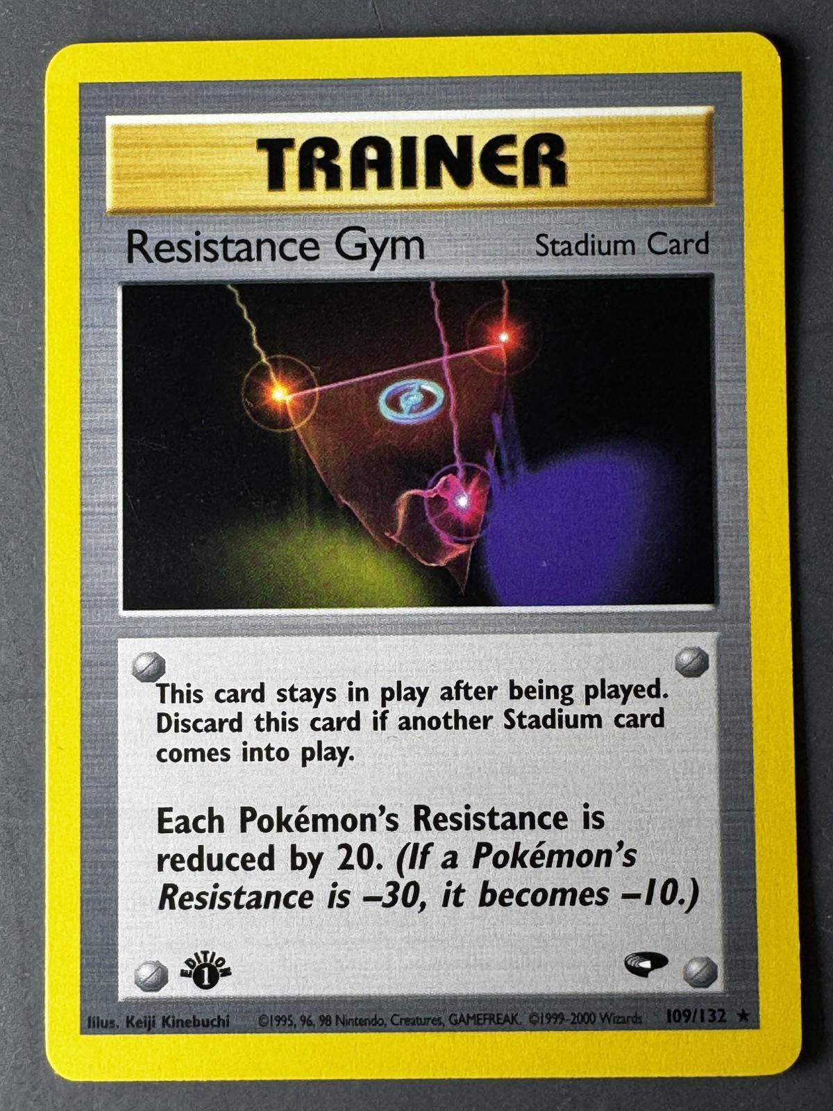 Gym Challenge #109/132 Resistance Gym 1st Edition