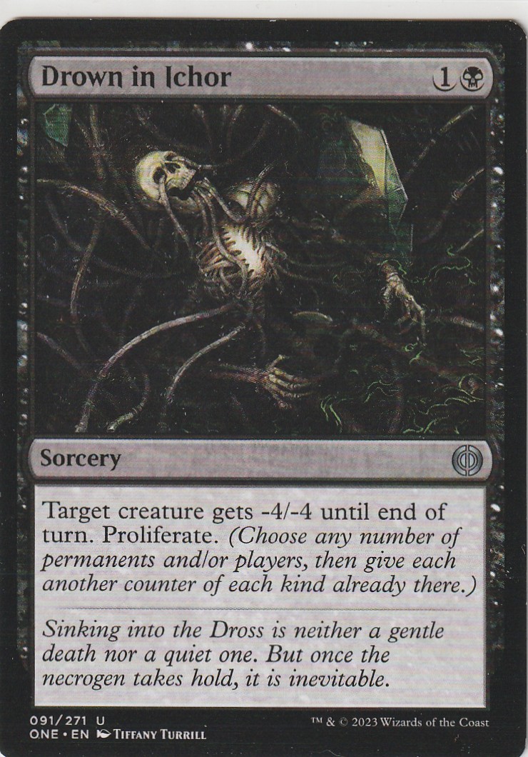 Drown in Ichor 91 Uncommon Phyrexia: All Will Be One Magic: The Gathering NM