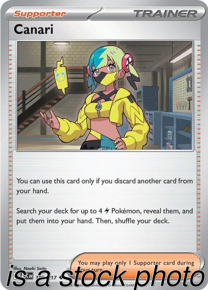Canari 185/217 ME: Ascended Heroes Reverse Holofoil Pokemon (LP-NM)