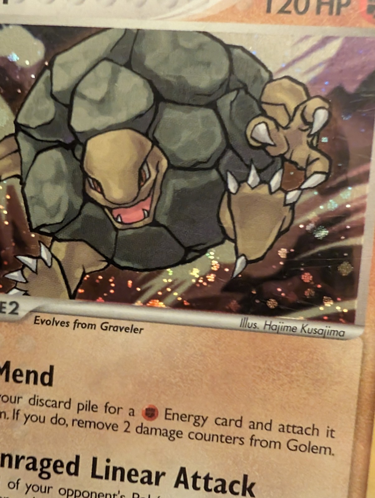 Pokemon Golem 6/92 Legend Maker BIG BALL SWIRL 🌀 1 OF 1 VERY RARE. Pop 1