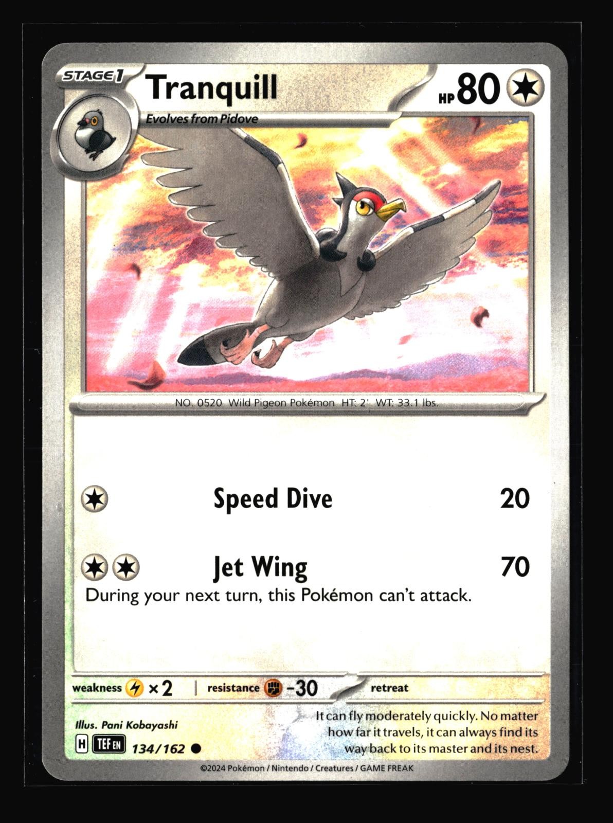 Tranquill 134/162 Common TEF Temporal Forces 2024 Kobayashi NM
