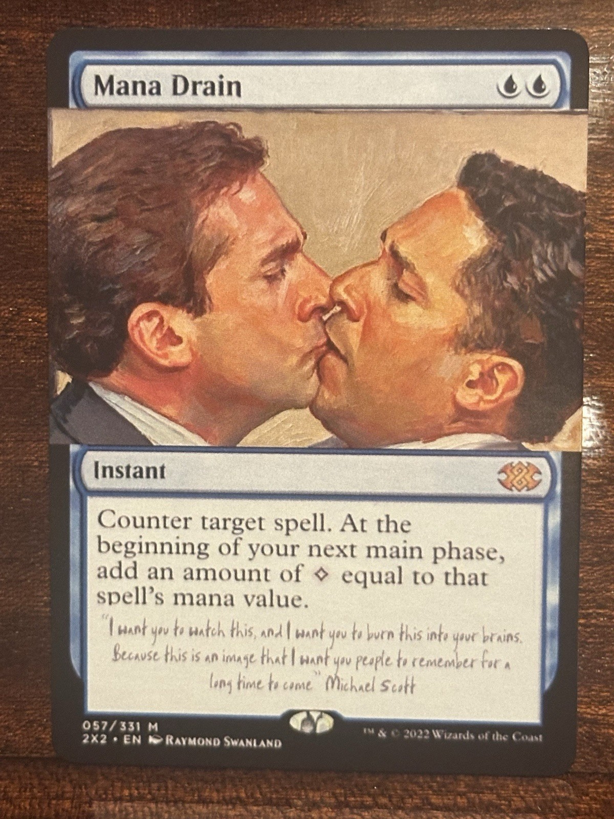 MtG Magic the Gathering Mana Drain The Office Alter