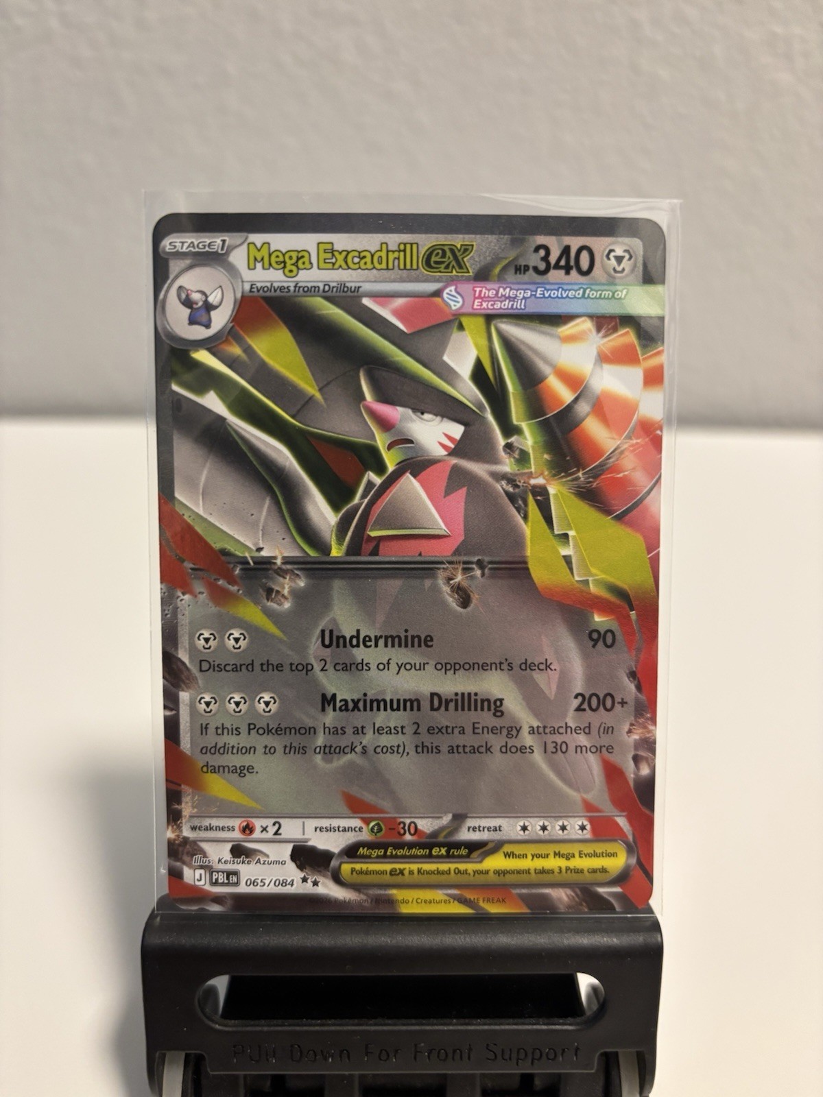 Mega Excadrill ex 065/084 Pitch Black Double Rare Pokemon TCG