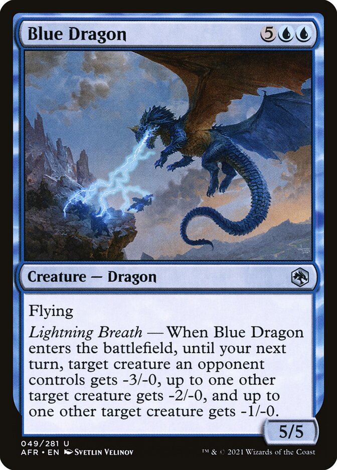 Blue Dragon (049) Adventures in the Forgotten Realms AFR MTG Magic